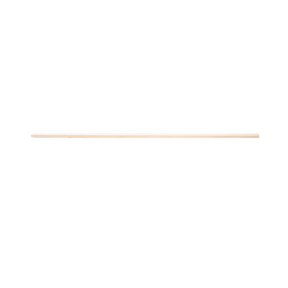 A single, long, thin wooden dowel rod from Schacht Spindle Co. is pictured against a plain white background. The rod is straight, cylindrical, and unpainted with a light color—perfect as a replacement apron bar for the Schacht Apron Bar Floor Loom or other loom accessories.