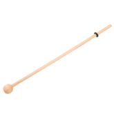 A wooden percussion mallet with a long, slender handle and a round tip, featuring a small black grip or band near the top of the handle, similar to the Schacht Tensioned Lazy Kate Bobbin Rod & Retainer Ring from Schacht Spindle Co.