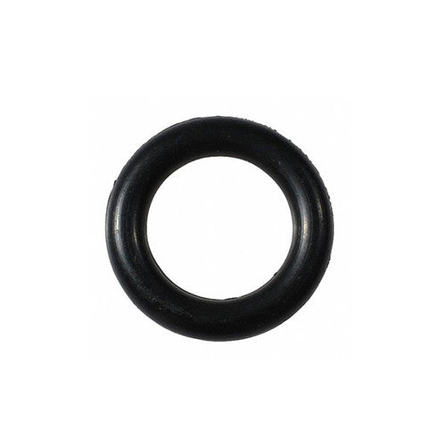 The Schacht Black Ring for Lazy Kate Bobbin Rod by Schacht Spindle Co. is displayed against a white background. This smooth, evenly thick circular ring serves as a mechanical seal or gasket in various applications to prevent leaks between different parts, similar to its use with the bobbin rod in precision machinery.