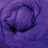 Ashford Handicrafts Limited Dyed Wool Fiber Purple Corriedale New Zealand Wool Fiber to Spin and Felt (sold by the ounce)