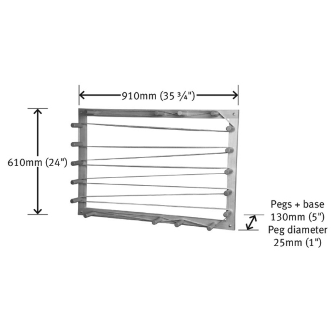 Ashford Handicrafts Limited Warping Boards Ashford Warping Board (aka Frame)