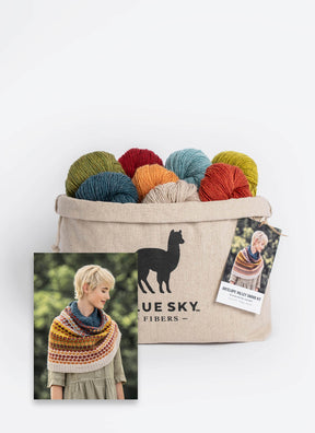 Blue Sky Fibers Knitting Kits Blue Sky Fibers Antelope Valley Snood Knitting Kit