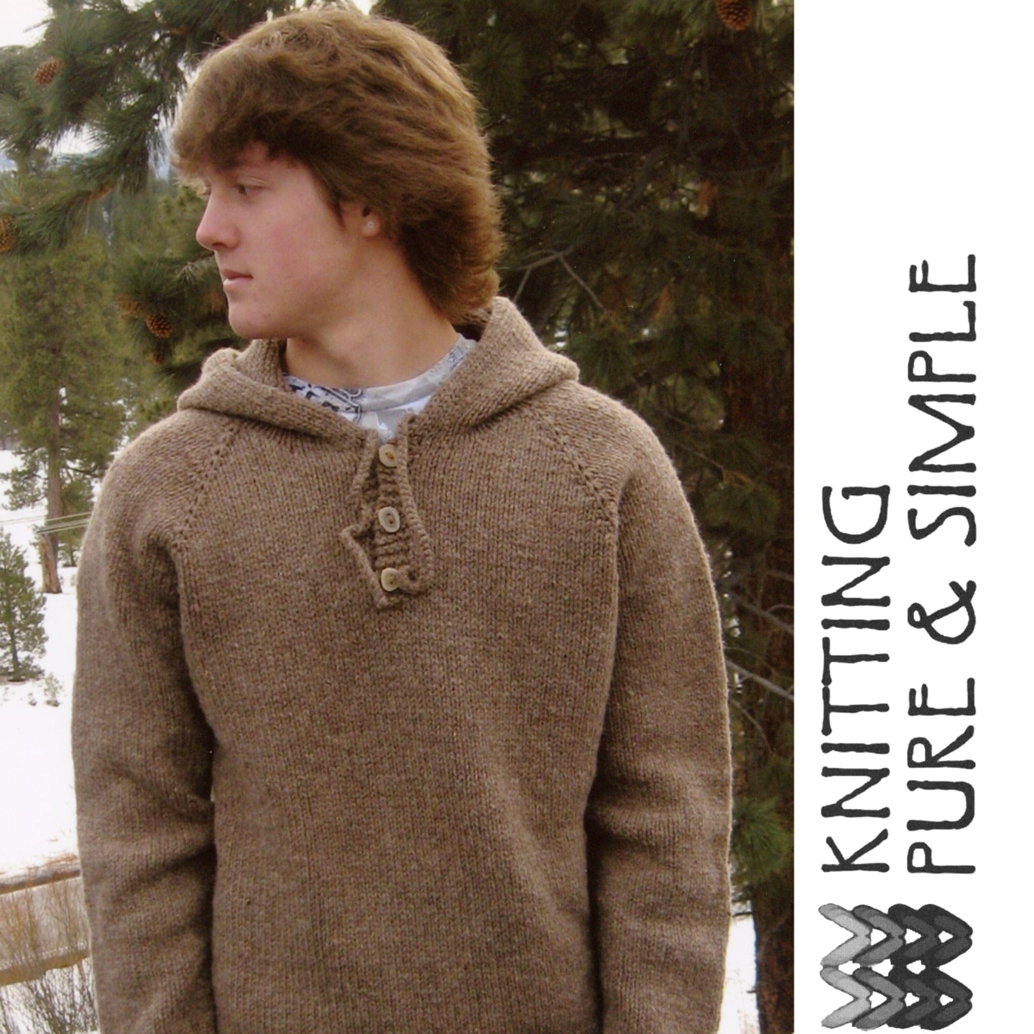 Neck Down Men s Hooded Pullover by Bryson Distributing Halcyon Yarn