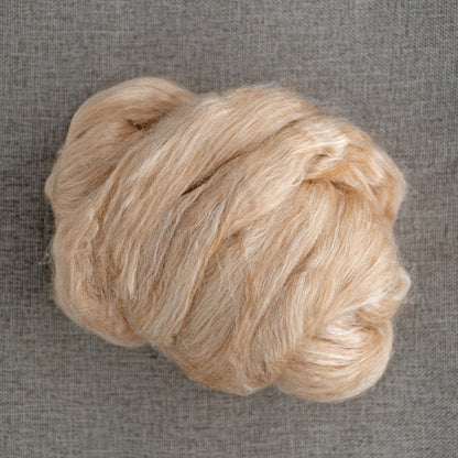 Dashing Mouse Fiber Blends camel/tussah blend Camel Down & Tussah Silk Top (sold by the ounce)