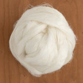 Europa Wools Ltd Plant Fibers bleached white Flax Roving (sold by the ounce)