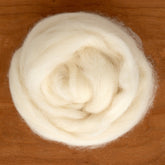 Europa Wools Ltd Undyed Wool Fiber Natural White Shetland Top Wool Fiber (sold by the ounce)