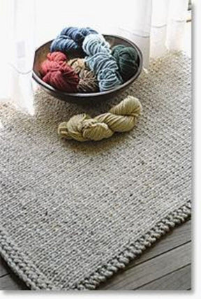 Halcyon Yarn Digital Patterns Knitted Rectangular Rug, download