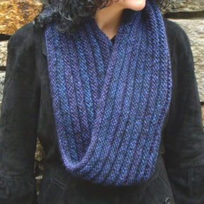 Halcyon Yarn Digital Patterns Rippling Ringlet Infinity Cowl, download