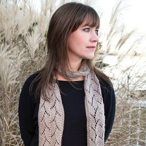 Halcyon Yarn Digital Patterns Shell Lace Scarf, download