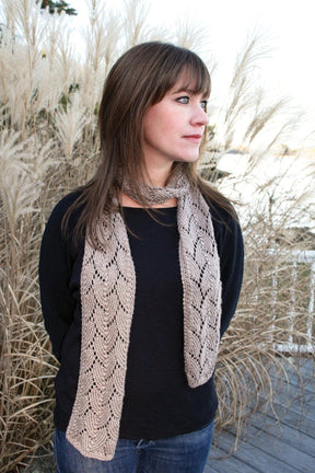 Halcyon Yarn Digital Patterns Shell Lace Scarf, download