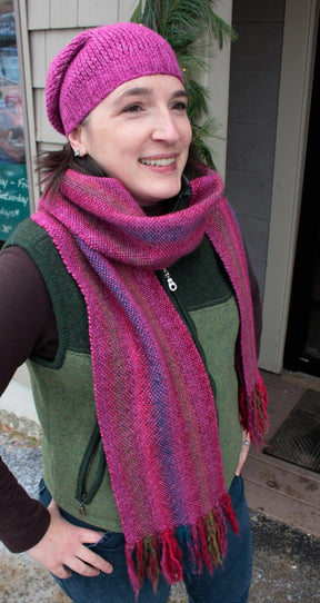 Halcyon Yarn Print Patterns Chill Chaser Woven Scarf