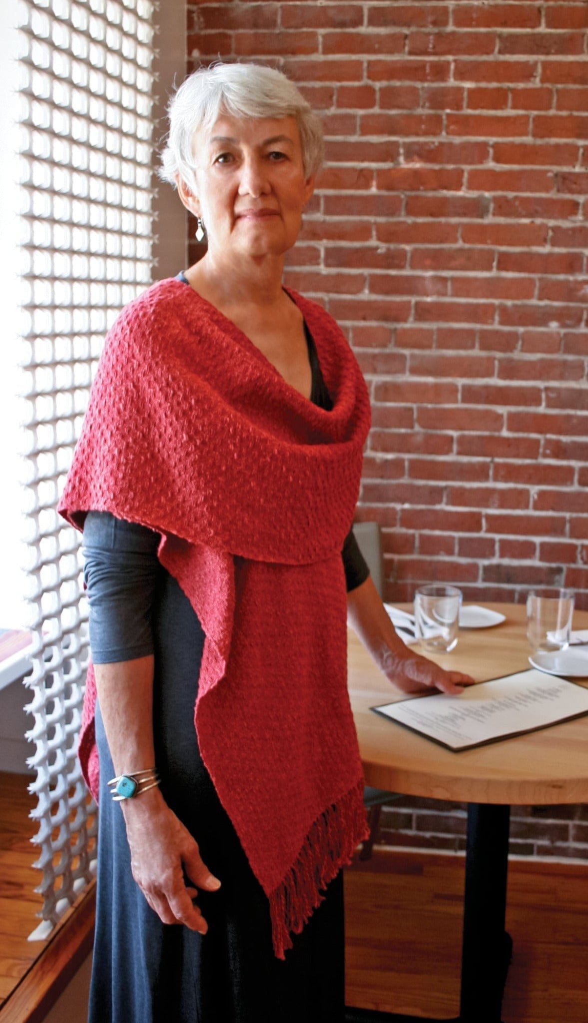 Halcyon Yarn Print Patterns Woven Cowl Wrap