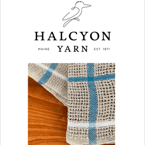 Halcyon Yarn Weaving Kits Classic Linen Dishcloths, Weaving Kit (Rigid Heddle)