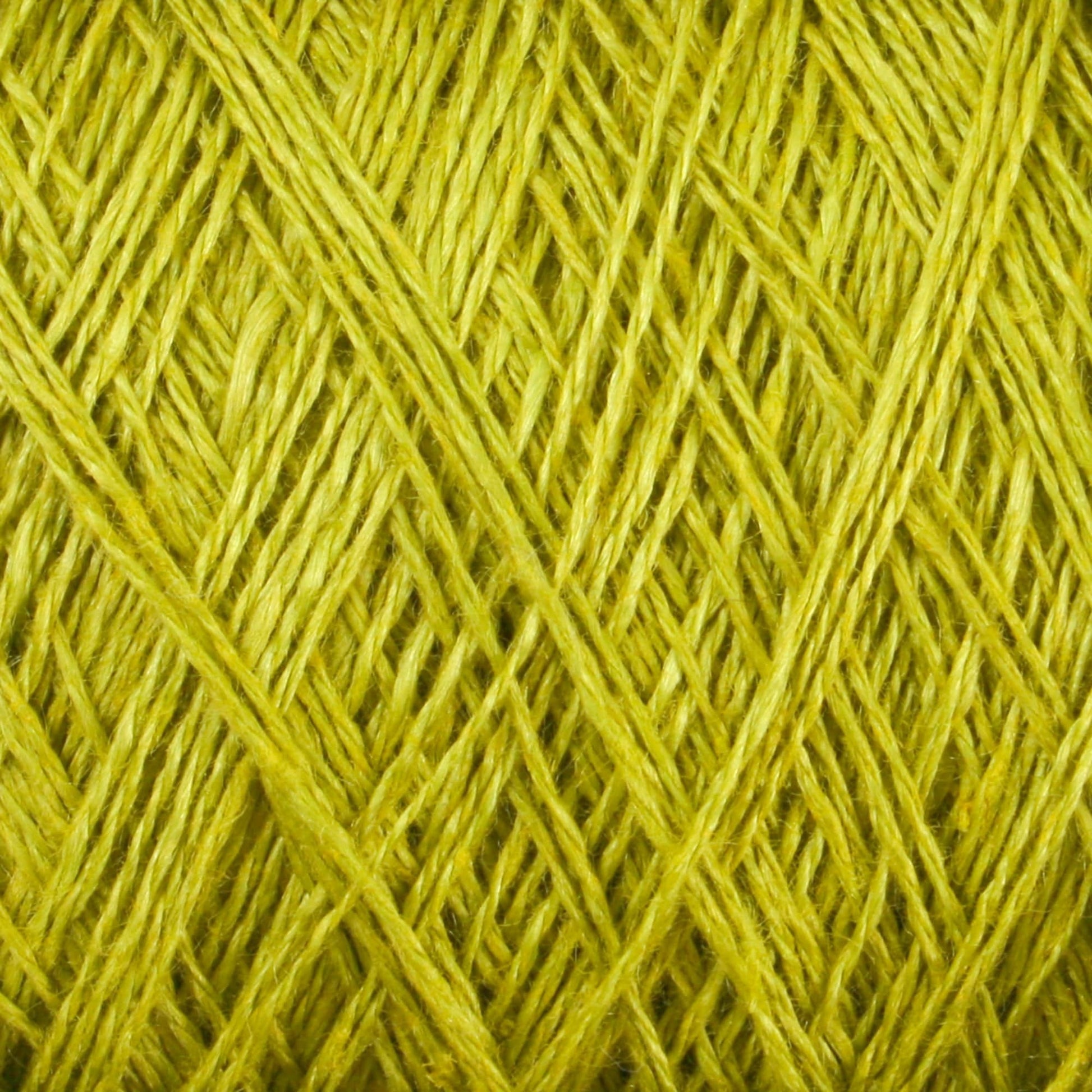 Halcyon Yarn Yarn 8236 Lemongrass Green Newport 16/2 Linen Yarn | Mini-cone