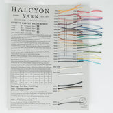 Halcyon Yarn Yarn Sample Cards Cotton Carpet Warps Sample Card