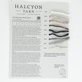 Halcyon Yarn Yarn Sample Cards Jöklalopi Icelandic Bulky Lopi Sample Card