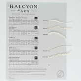 Halcyon Yarn Yarn Sample Cards Natural Textures Sample Card