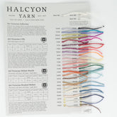 Halcyon Yarn Yarn Sample Cards Victorian Collection Sample Card (2-ply, Mohair Boucle, Brushed Mohair)