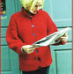 Harrisville Designs Print Patterns Peace Fleece Ribbed Jacket Sweater Pattern