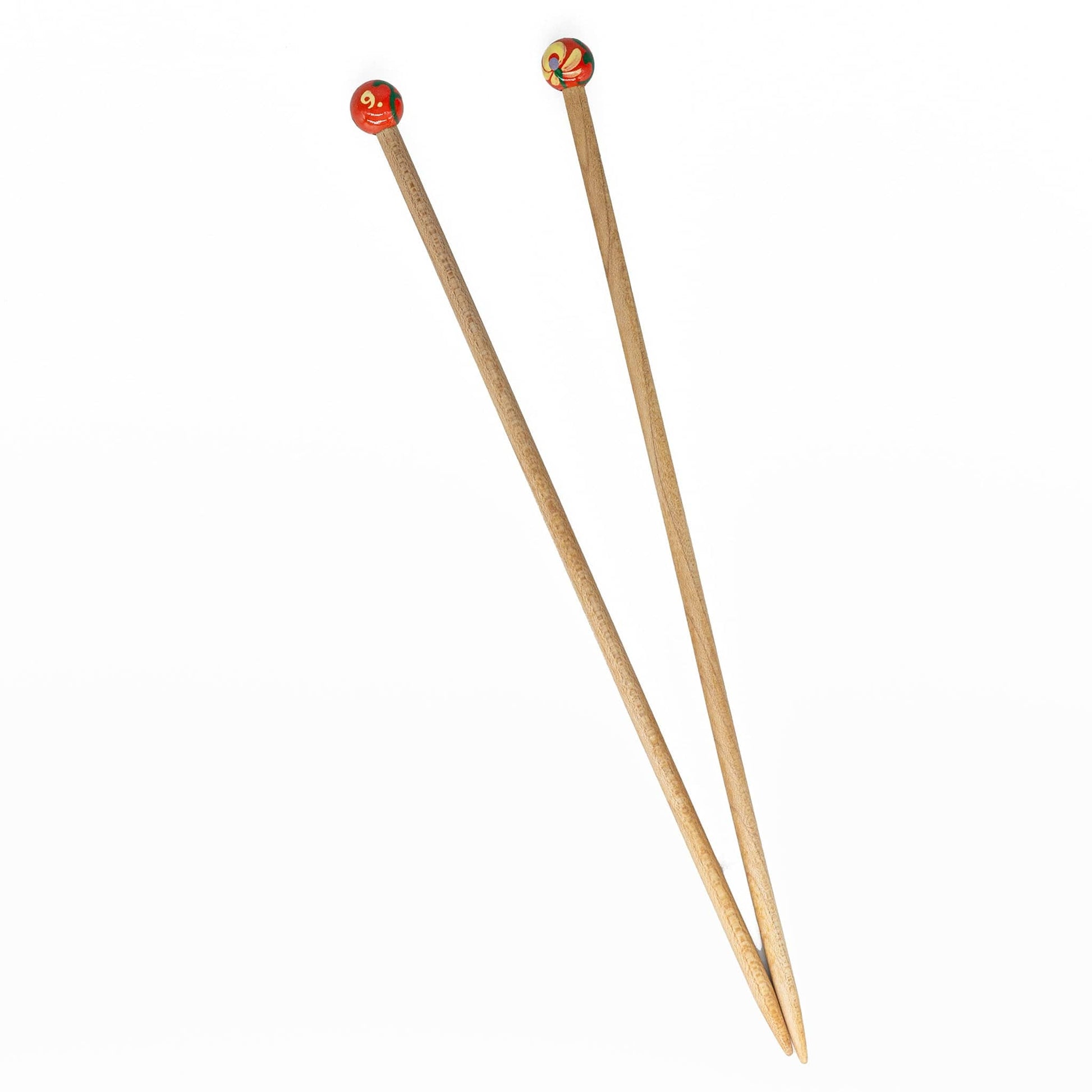 Harrisville Designs Single-Point Needles Peace Fleece Single-Pointed Wooden Knitting Needles, 10"