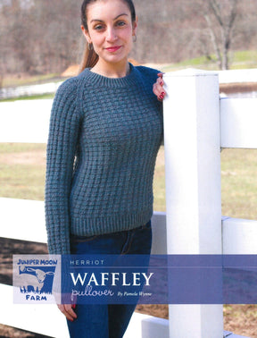 Knitting Fever / Euro Yarns Print Patterns Herriot Waffley Pullover