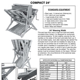 Leclerc Looms Replacement Parts, Conversions & Add-Ons Leclerc Extra 4-shaft add on kit for 4 shaft Compact 24" Loom