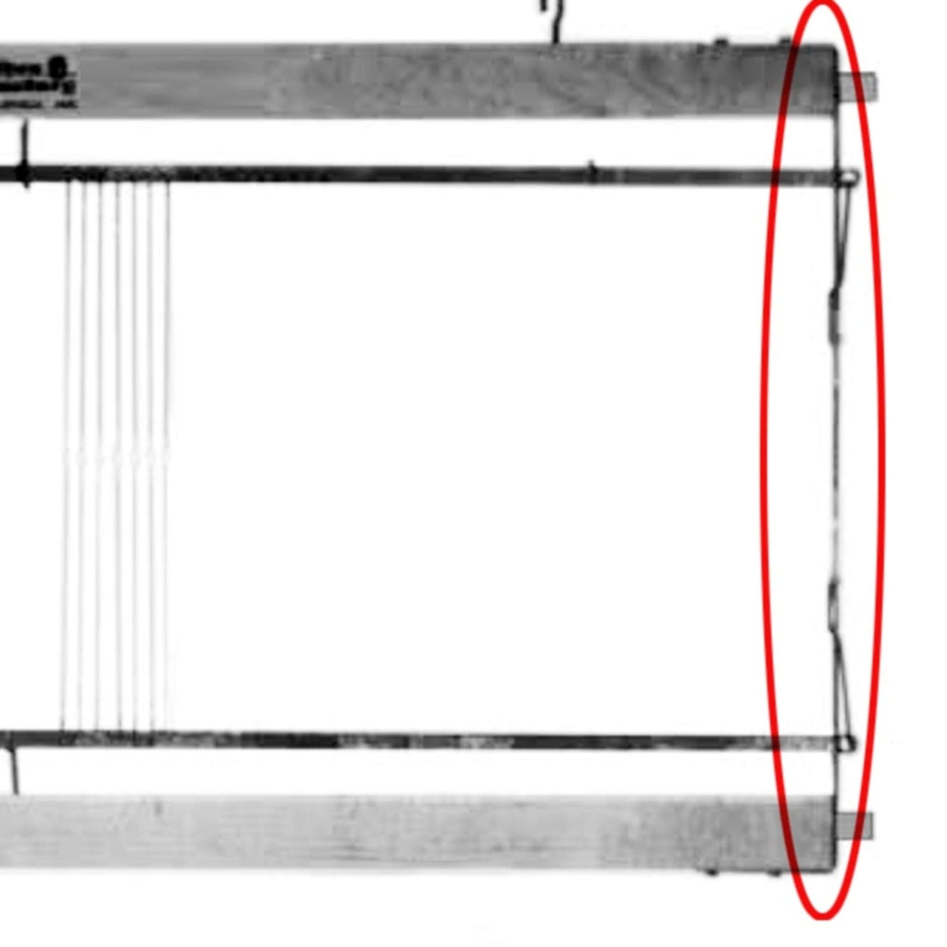 Leclerc Looms Replacement Parts, Conversions & Add-Ons Leclerc Harness/Shaft frame end piece with heddle bar support spring