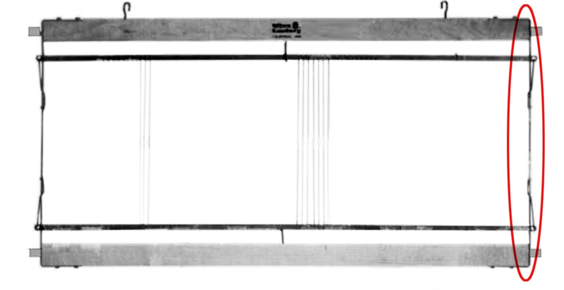 Leclerc Looms Replacement Parts, Conversions & Add-Ons Leclerc Harness/Shaft frame end piece with heddle bar support spring