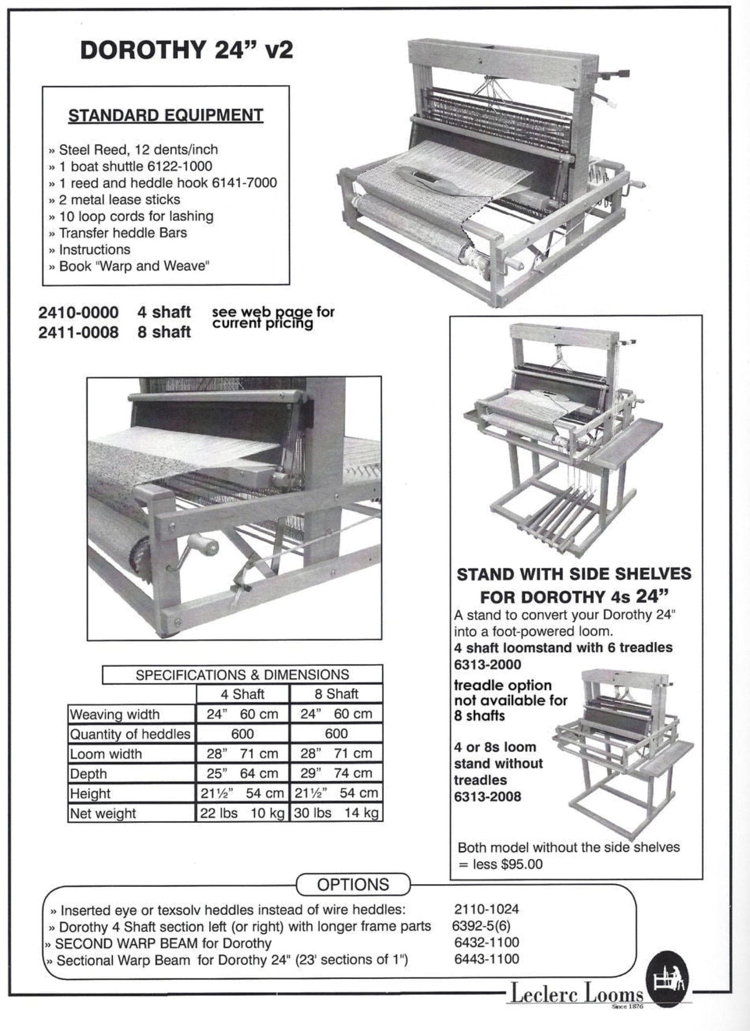 Leclerc Looms Table Looms Leclerc Dorothy Table Loom