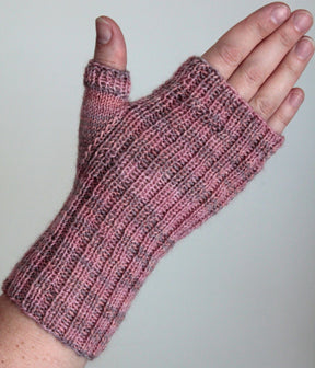 Lisa's Knits Print Patterns Fingerless Gloves and Mitts, Fingering Weight