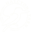 Logo for Halcyon Yarn, featuring an outline of a bird in profile, encircled by the text "Yarn, Fiber, Tools" on the left and "Halcyon Yarn" on the right. The words "Since 1971" are written below.