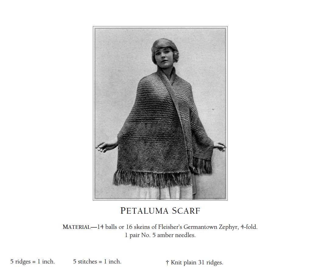 Long Thread Media Books 7 Stylish Scarves from 1918 to Knit eBook (Printed version)