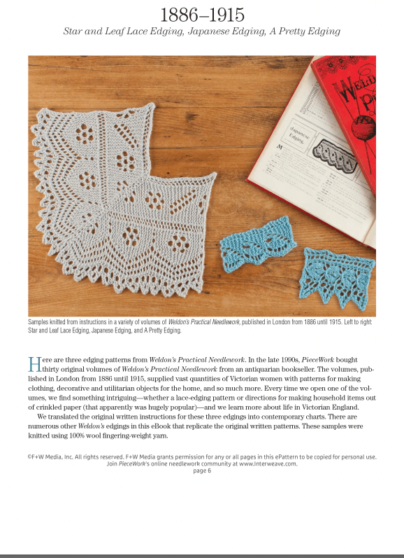 Long Thread Media Books A Lace Revival: 25 Vintage Edgings to Knit eBook (Printed version)