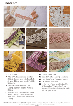 Long Thread Media Books A Lace Revival: 25 Vintage Edgings to Knit eBook (Printed version)