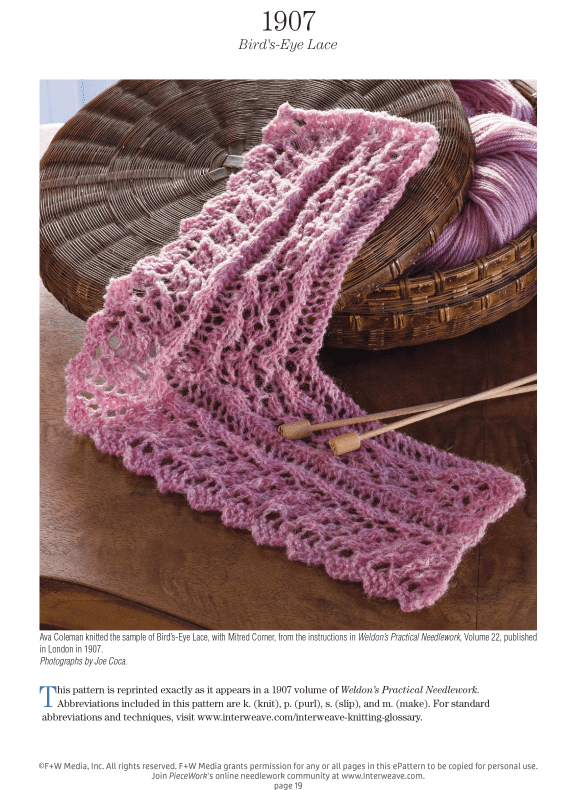 Long Thread Media Books A Lace Revival: 25 Vintage Edgings to Knit eBook (Printed version)