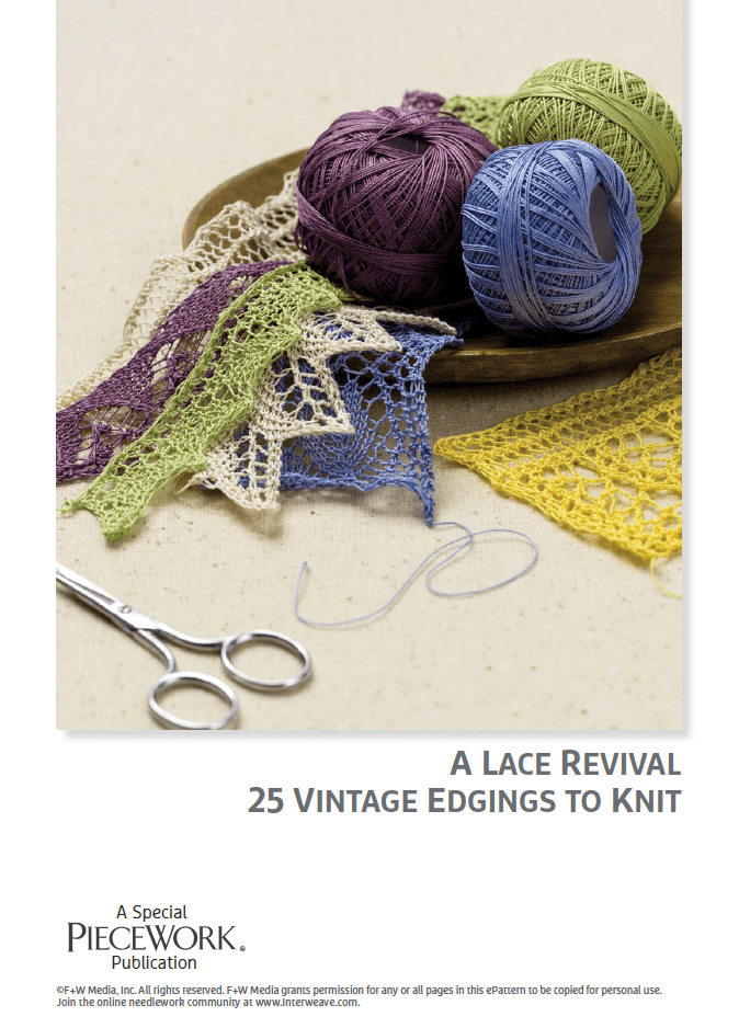 Long Thread Media Books A Lace Revival: 25 Vintage Edgings to Knit eBook (Printed version)