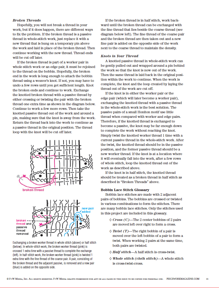 Long Thread Media Books A Taste of Honiton: Honiton Bobbin Lace Flower Motif to Make eBook (Printed version)