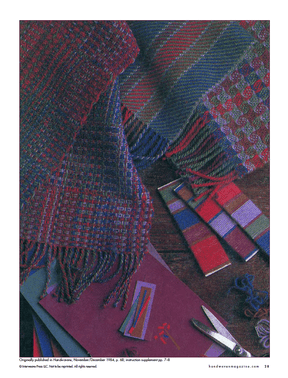 Long Thread Media Books Best of Handwoven, Scarves on Eight Shafts eBook (Printed version)