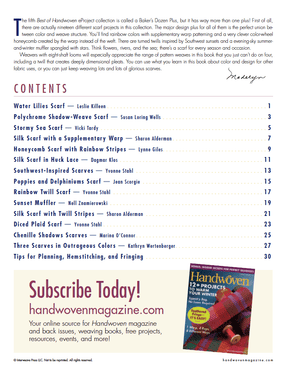 Long Thread Media Books Best of Handwoven, Scarves on Eight Shafts eBook (Printed version)