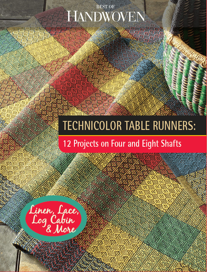 Long Thread Media Books Best of Handwoven, Technicolor Table Runners: 12 Projects on Four and Eight Shafts eBook (Printed version)