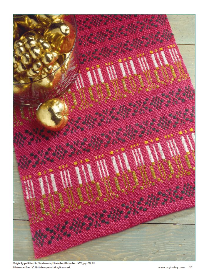 Long Thread Media Books Best of Handwoven, Top Ten Table Runners on Eight Shafts eBook (Printed version)