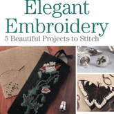 Long Thread Media Books Elegant Embroidery with 5 Beautiful Projects to Stitch eBook (Printed version)