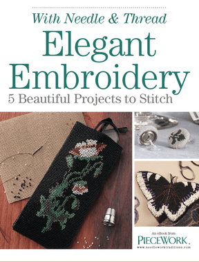 Long Thread Media Books Elegant Embroidery with 5 Beautiful Projects to Stitch eBook (Printed version)