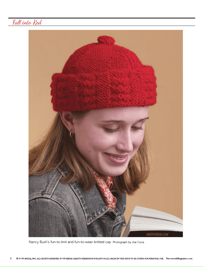 Long Thread Media Books Fall Into Red: 4 Knitting Projects for the Season eBook (Printed version)