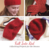 Long Thread Media Books Fall Into Red: 4 Knitting Projects for the Season eBook (Printed version)