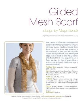 Long Thread Media Books Five Crochet Patterns, Interweave Crochet eBook Printed