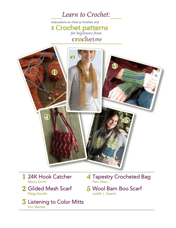 Long Thread Media Books Five Crochet Patterns, Interweave Crochet eBook Printed