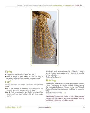 Long Thread Media Books Five Crochet Patterns, Interweave Crochet eBook Printed