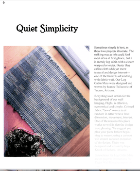 Long Thread Media Books Handwoven Design Collection #8, Just Rags eBook (Printed version)