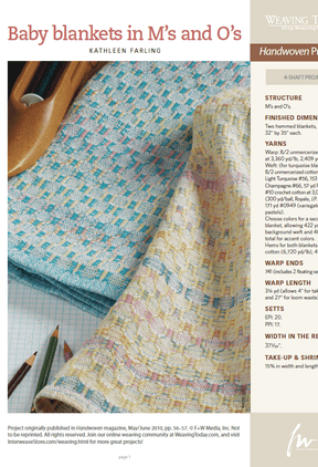 Long Thread Media Books Handwoven Design Collection - Weaving for Baby eBook (Printed version)